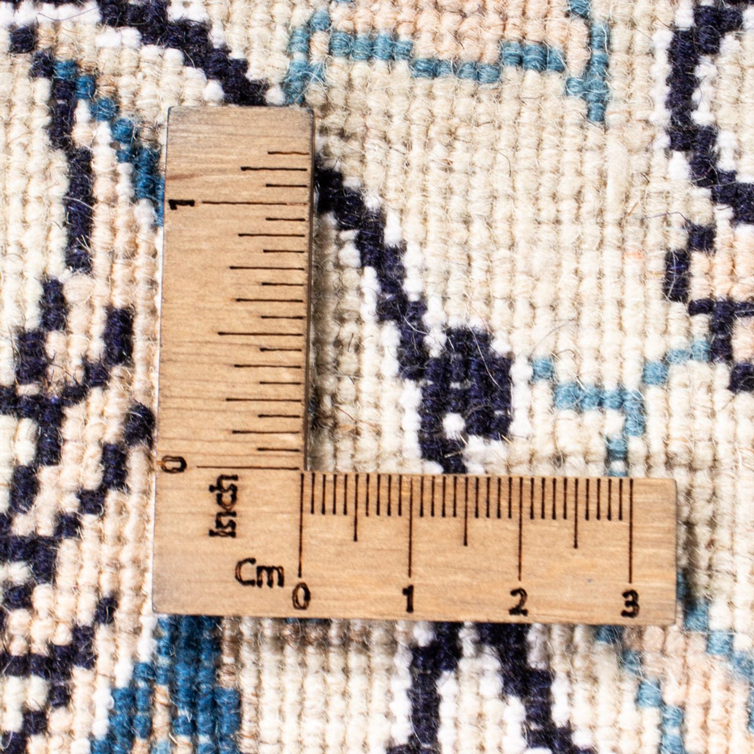 Alfombra persa - Nain - 239 x 166 cm - azul oscuro