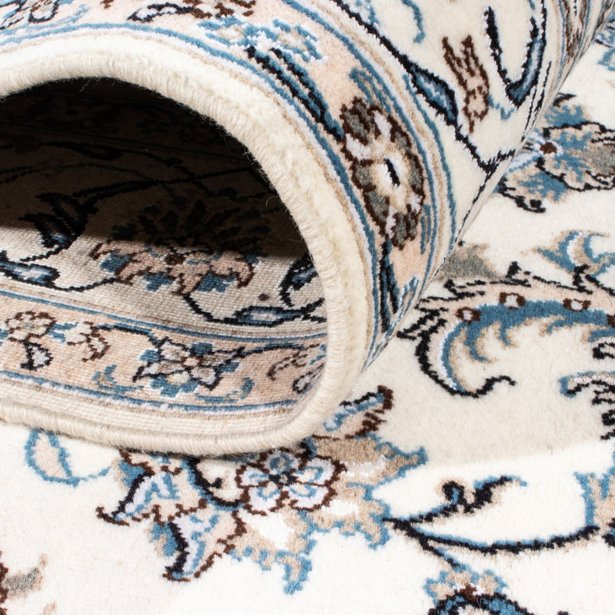 Alfombra persa - Nain - 243 x 166 cm - crema