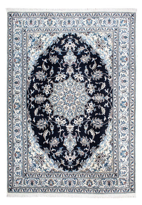 Alfombra persa - Nain - 236 x 168 cm - azul oscuro