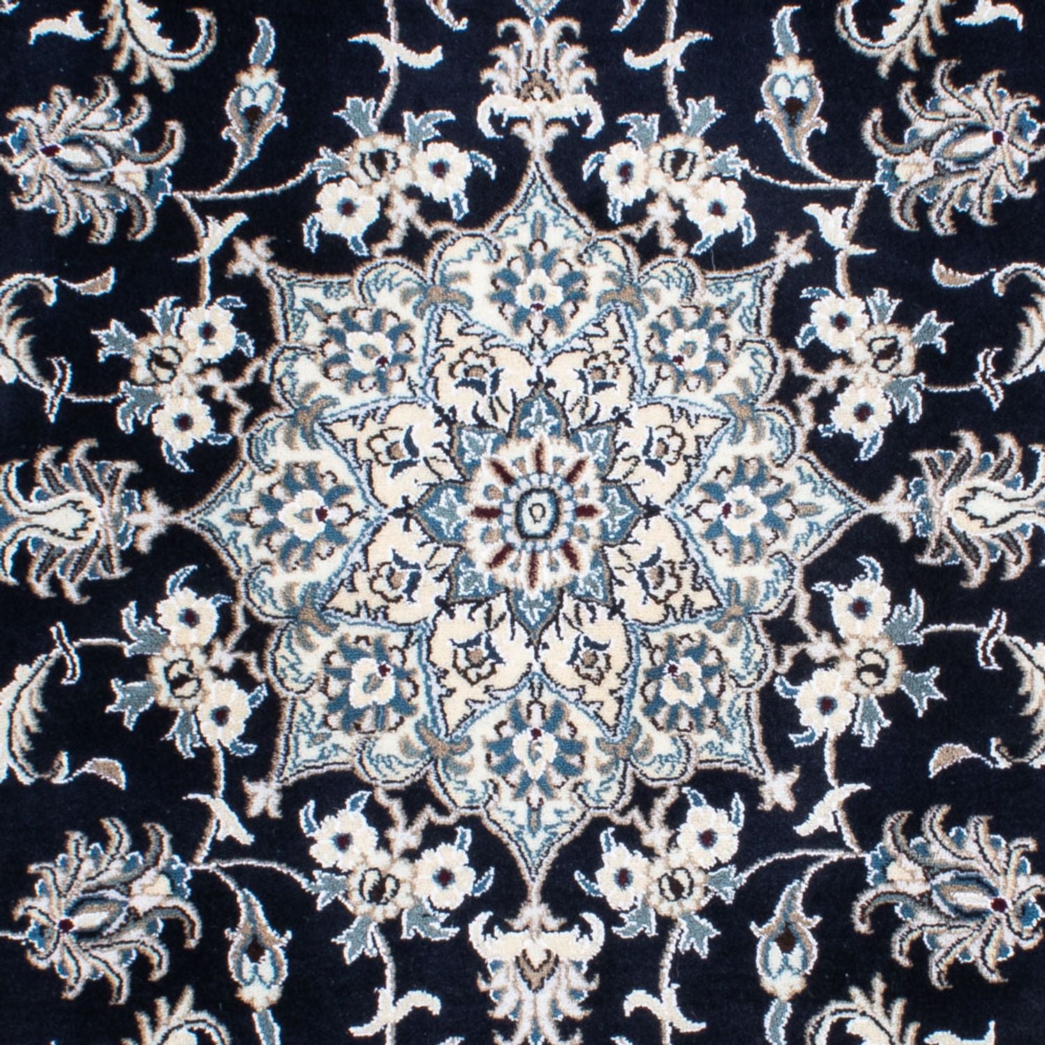 Alfombra persa - Nain - 236 x 168 cm - azul oscuro