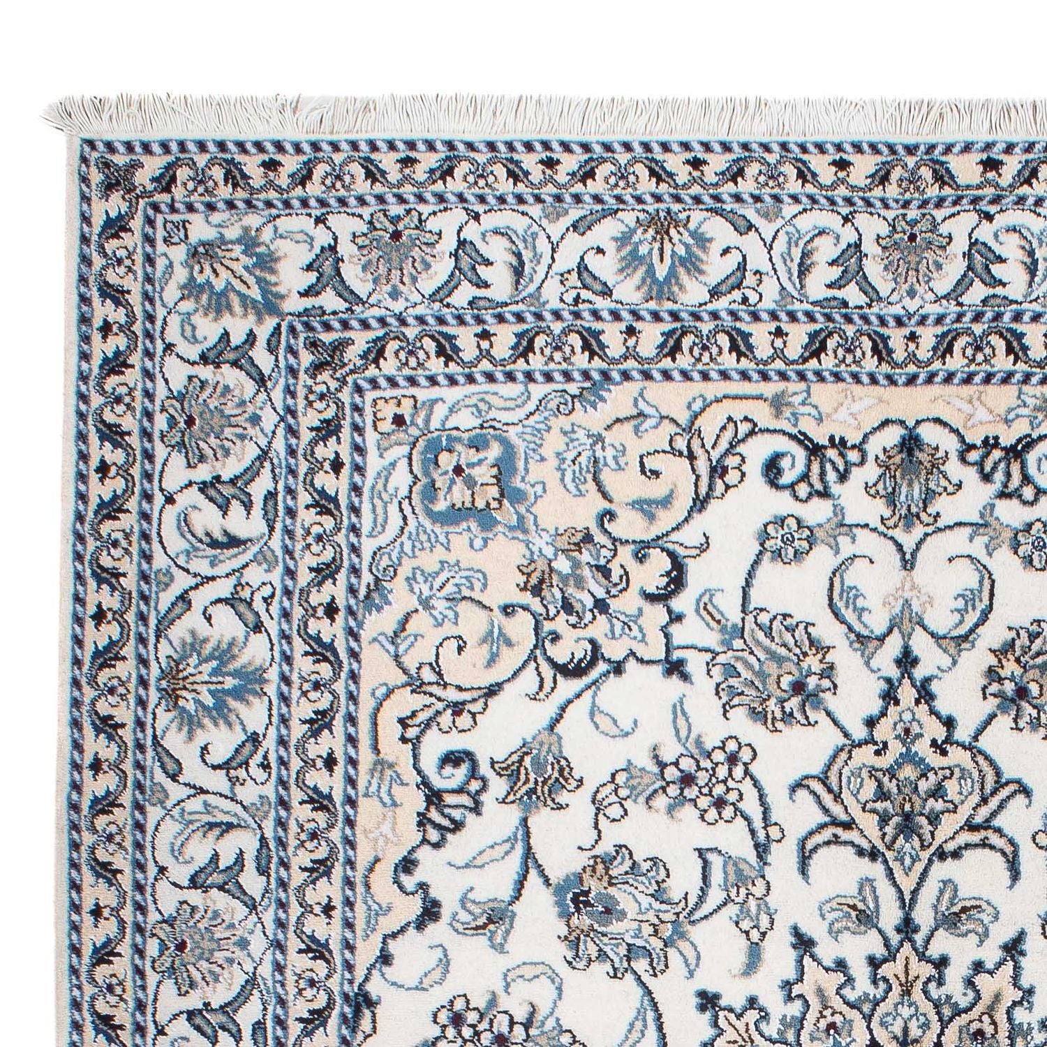 Alfombra persa - Nain - 197 x 150 cm - beige