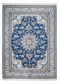 Alfombra persa - Nain - 200 x 145 cm - azul