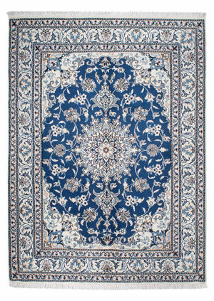 Alfombra persa - Nain - 200 x 145 cm - azul