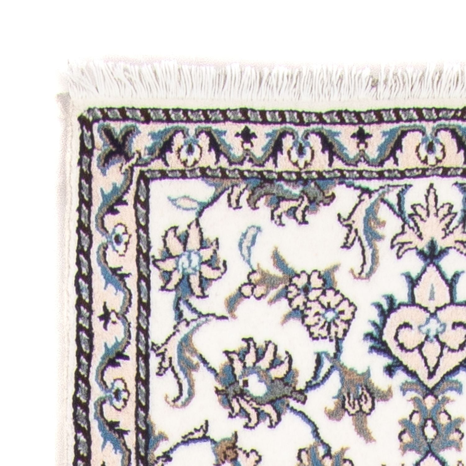 Alfombra de pasillo Alfombra persa - Nain - 290 x 76 cm - crema