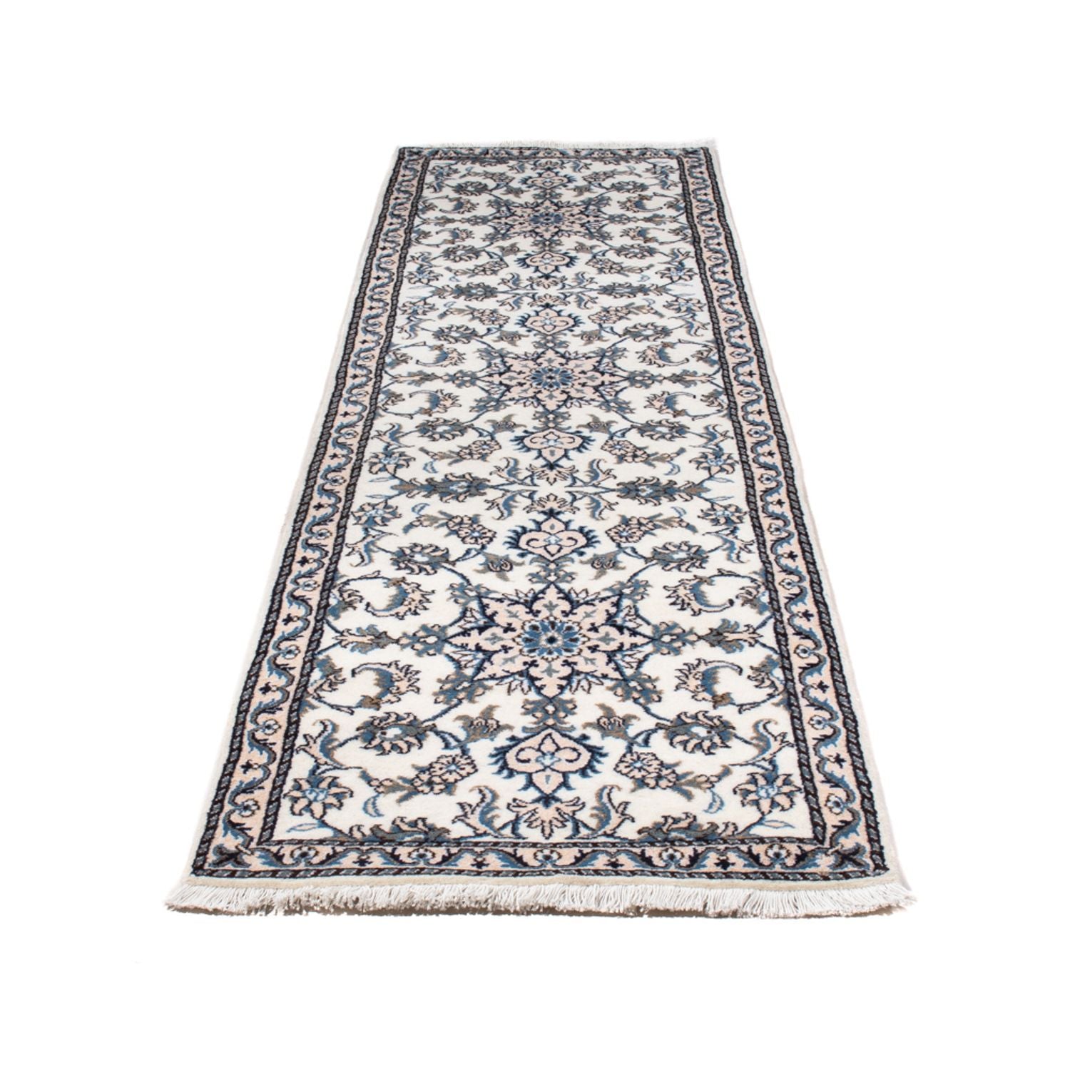 Alfombra de pasillo Alfombra persa - Nain - 290 x 76 cm - crema