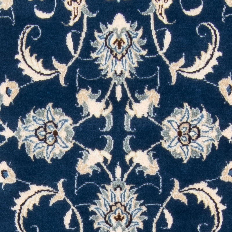Alfombra de pasillo Alfombra persa - Nain - 254 x 79 cm - azul oscuro