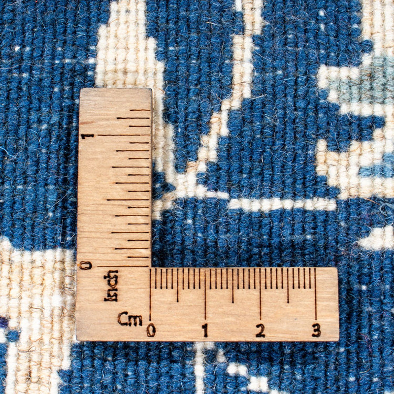 Alfombra de pasillo Alfombra persa - Nain - 254 x 79 cm - azul oscuro