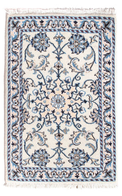 Alfombra persa - Nain - 90 x 60 cm - crema