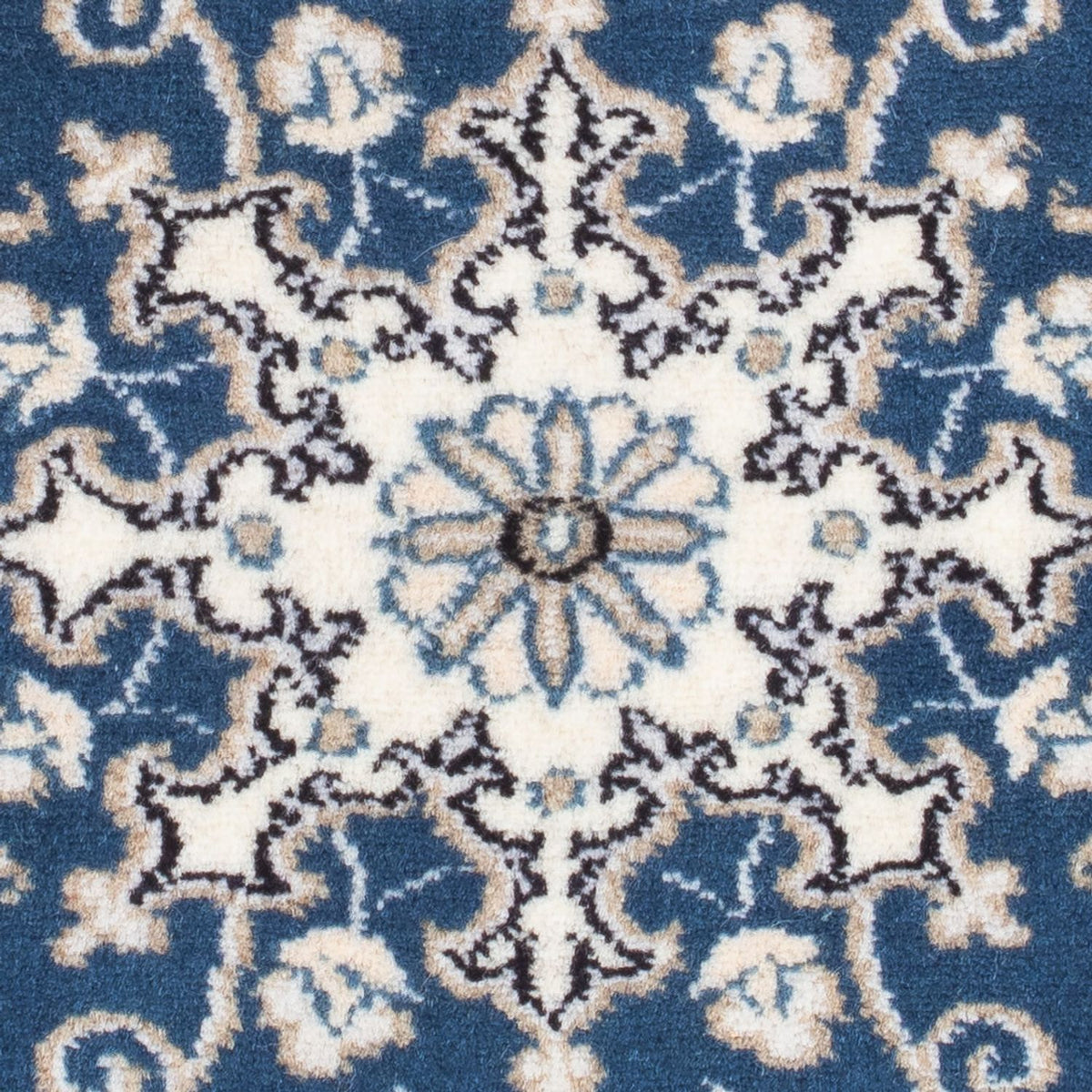 Alfombra persa - Nain - 90 x 60 cm - azul