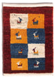 Gabbeh persa Alfombra 40x60cm - Perserteppich Wollteppich