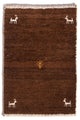 Gabbeh persa Alfombra 60x40cm - Perserteppich Wollteppich