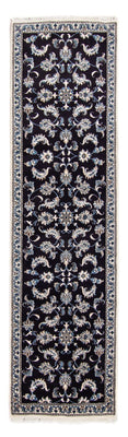 Alfombra de pasillo Alfombra persa - Nain - 291 x 78 cm - azul oscuro