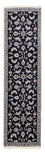 Alfombra de pasillo Alfombra persa - Nain - 291 x 78 cm - azul oscuro
