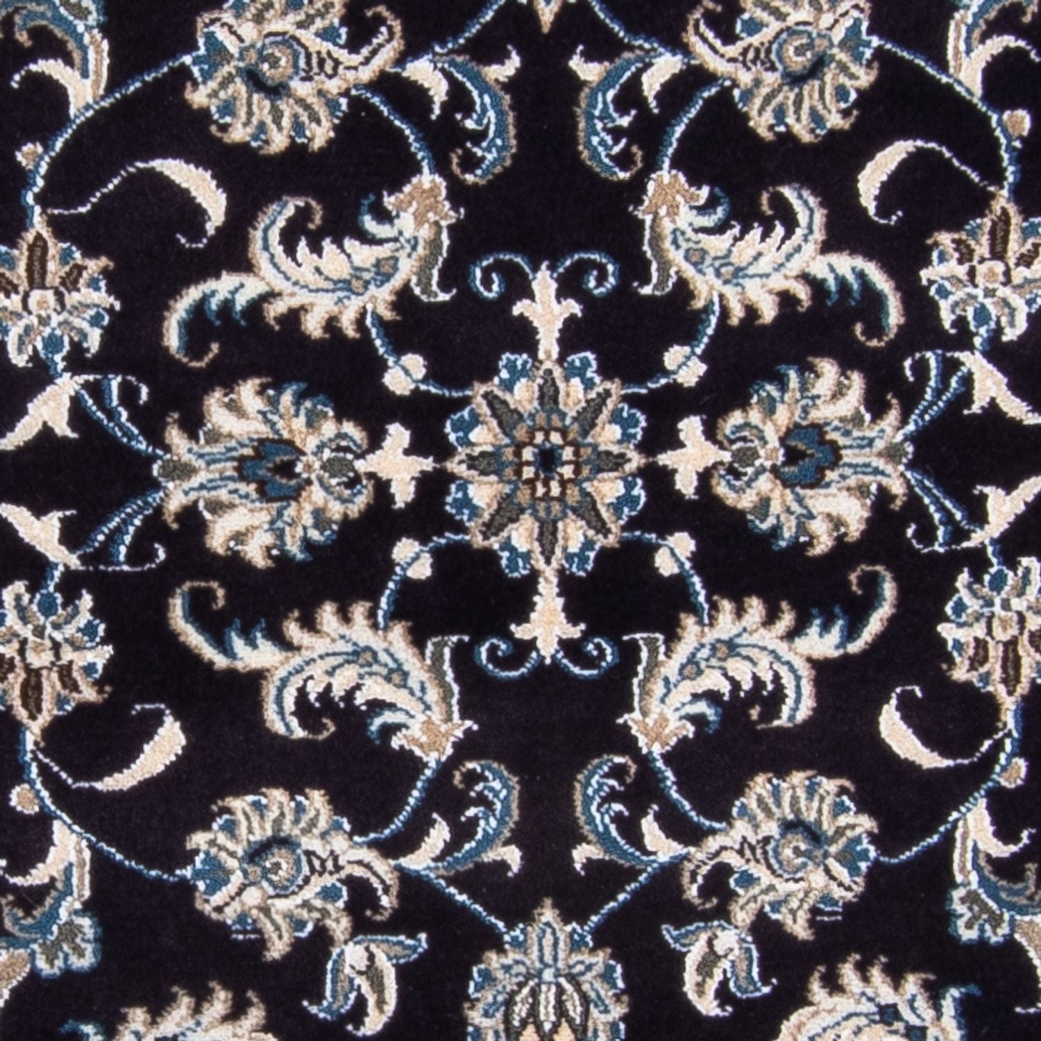 Alfombra de pasillo Alfombra persa - Nain - 291 x 78 cm - azul oscuro