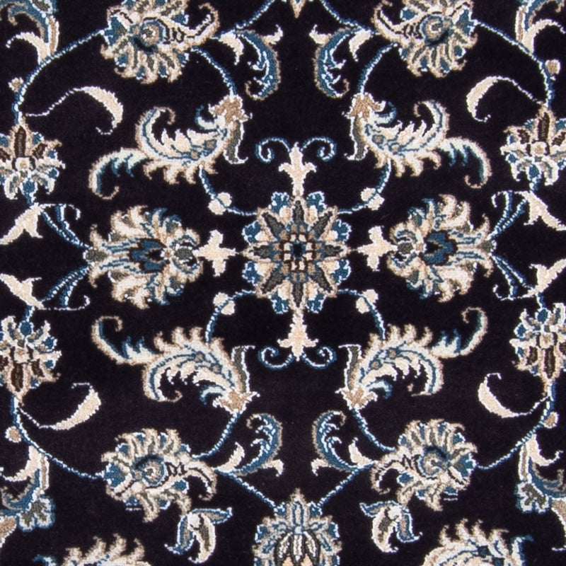 Alfombra de pasillo Alfombra persa - Nain - 291 x 78 cm - azul oscuro