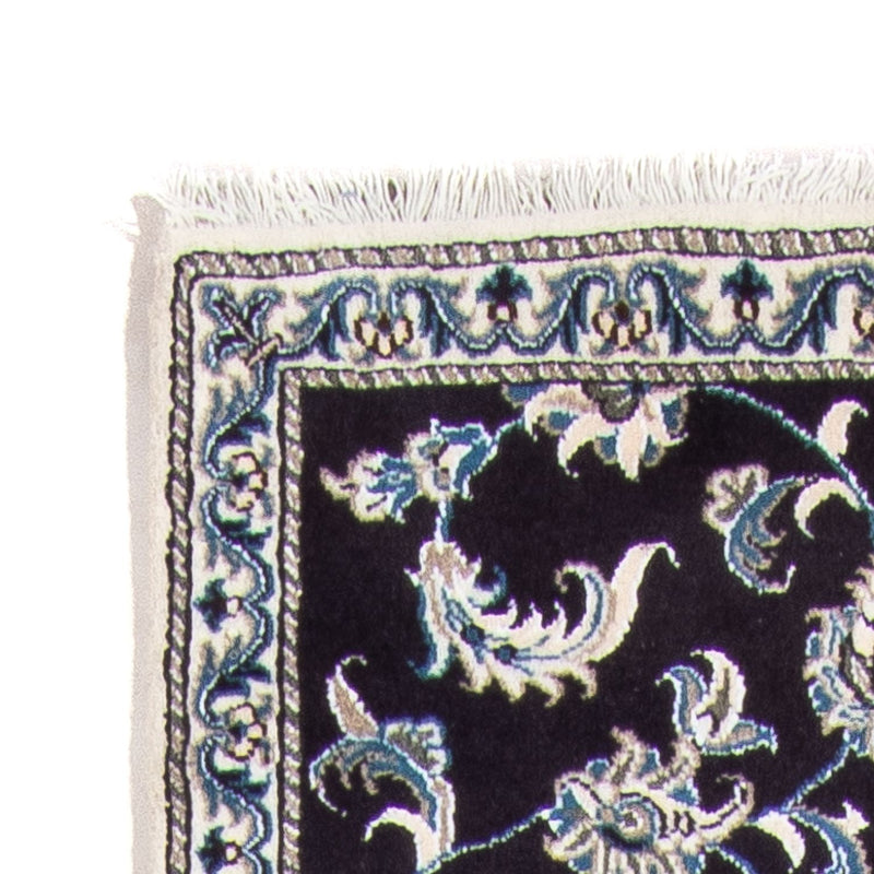 Alfombra de pasillo Alfombra persa - Nain - 291 x 78 cm - azul oscuro