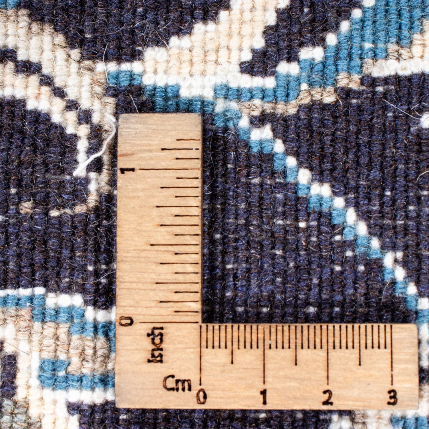 Alfombra de pasillo Alfombra persa - Nain - 291 x 78 cm - azul oscuro