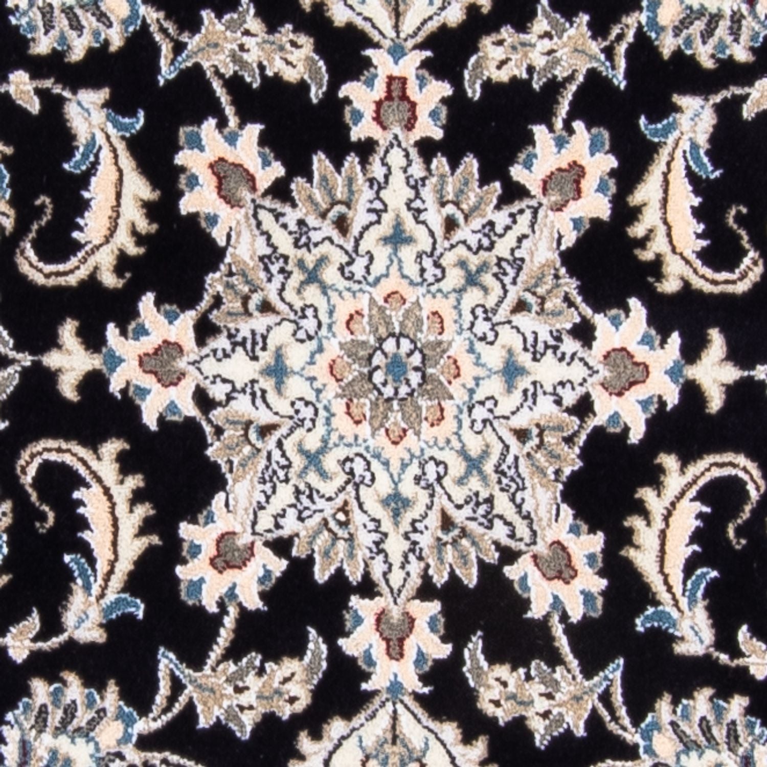 Alfombra de pasillo Alfombra persa - Nain - 297 x 79 cm - azul oscuro
