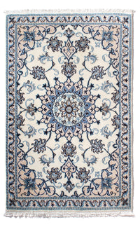 Alfombra persa - Nain - 139 x 88 cm - crema