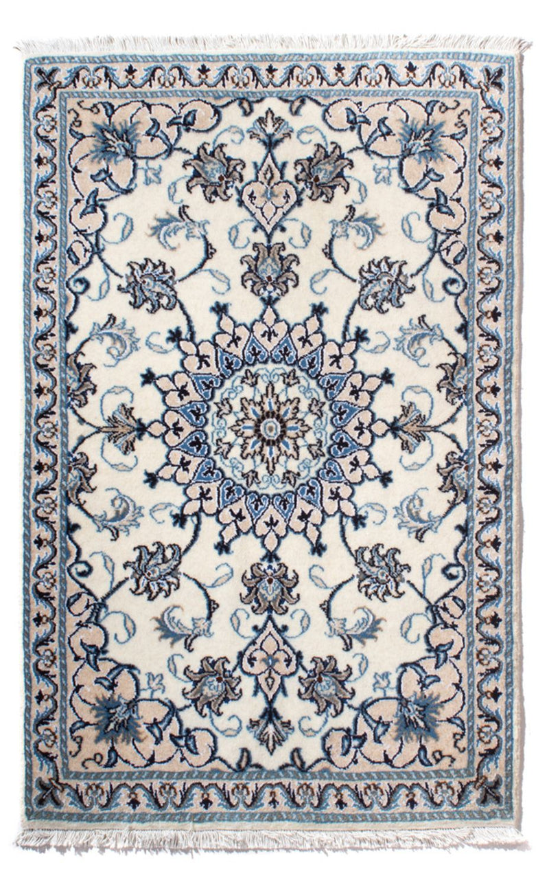 Alfombra persa - Nain - 139 x 88 cm - crema