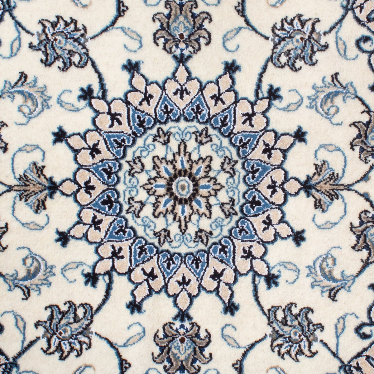 Alfombra persa - Nain - 139 x 88 cm - crema