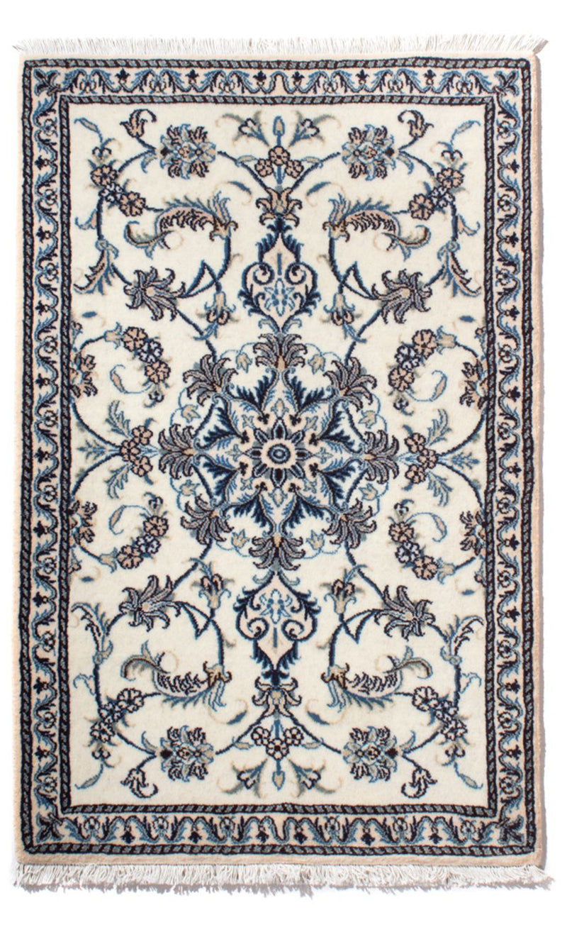 Alfombra persa - Nain - 139 x 88 cm - crema