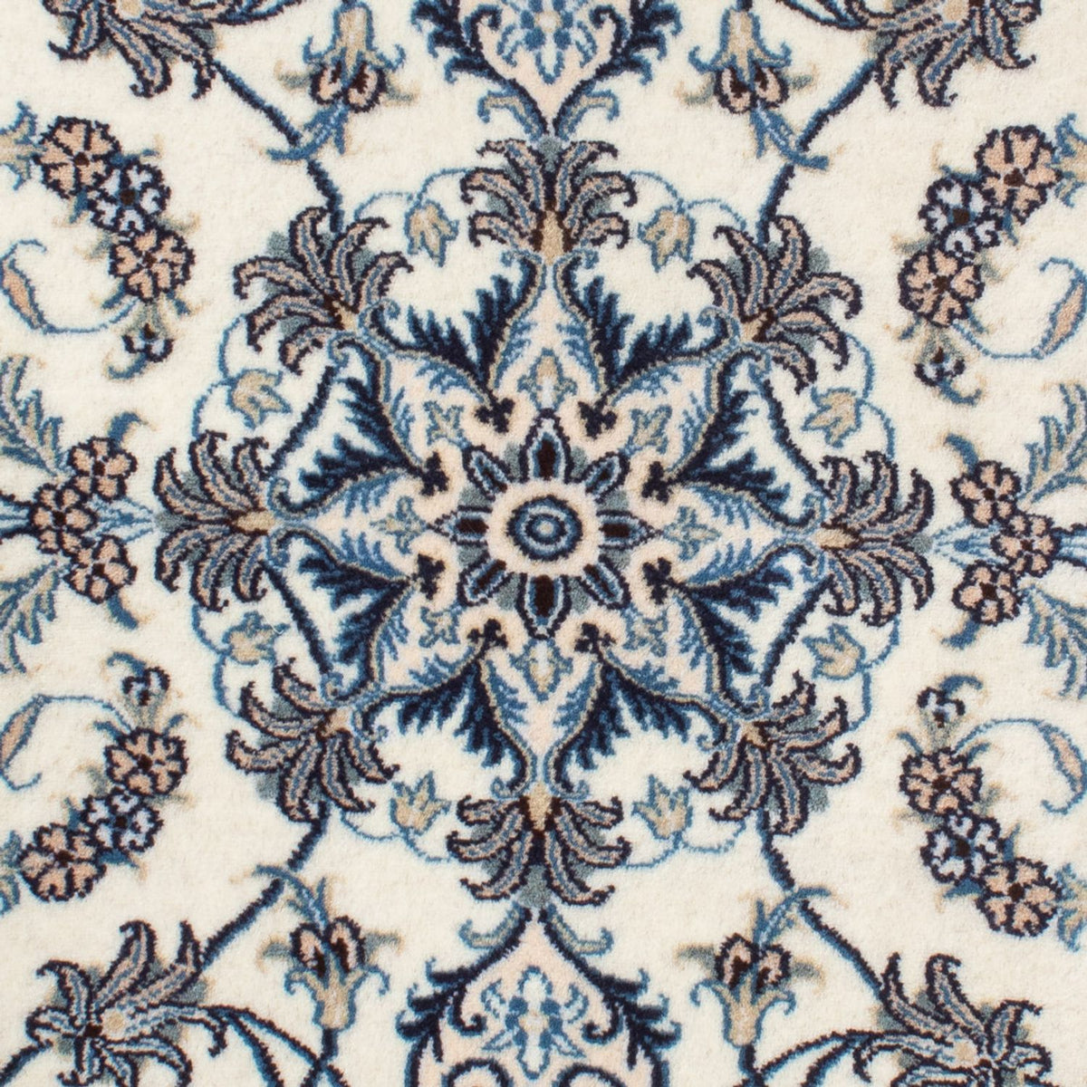 Alfombra persa - Nain - 139 x 88 cm - crema