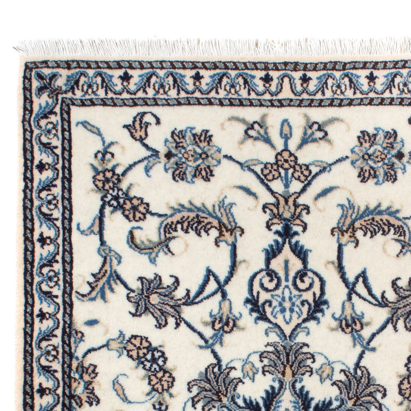 Alfombra persa - Nain - 139 x 88 cm - crema