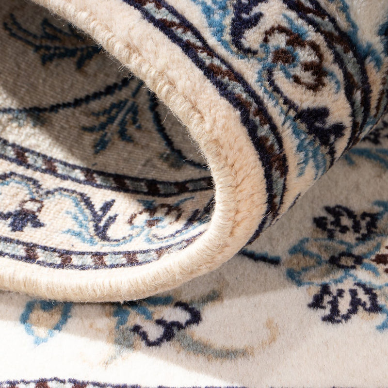 Alfombra persa - Nain - 139 x 88 cm - crema