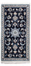 Alfombra persa - Nain - 136 x 68 cm - azul oscuro
