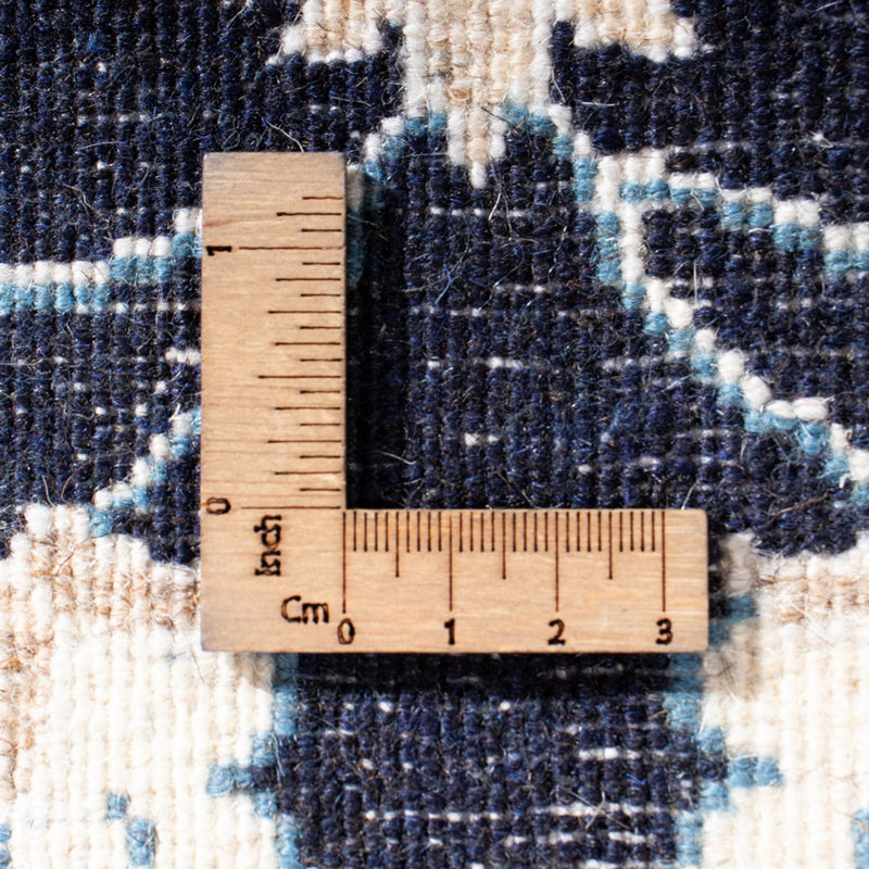 Alfombra persa - Nain - 136 x 68 cm - azul oscuro