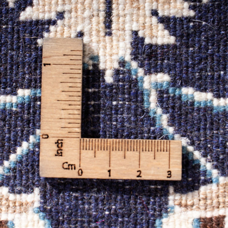 Alfombra persa - Nain - 135 x 69 cm - azul oscuro