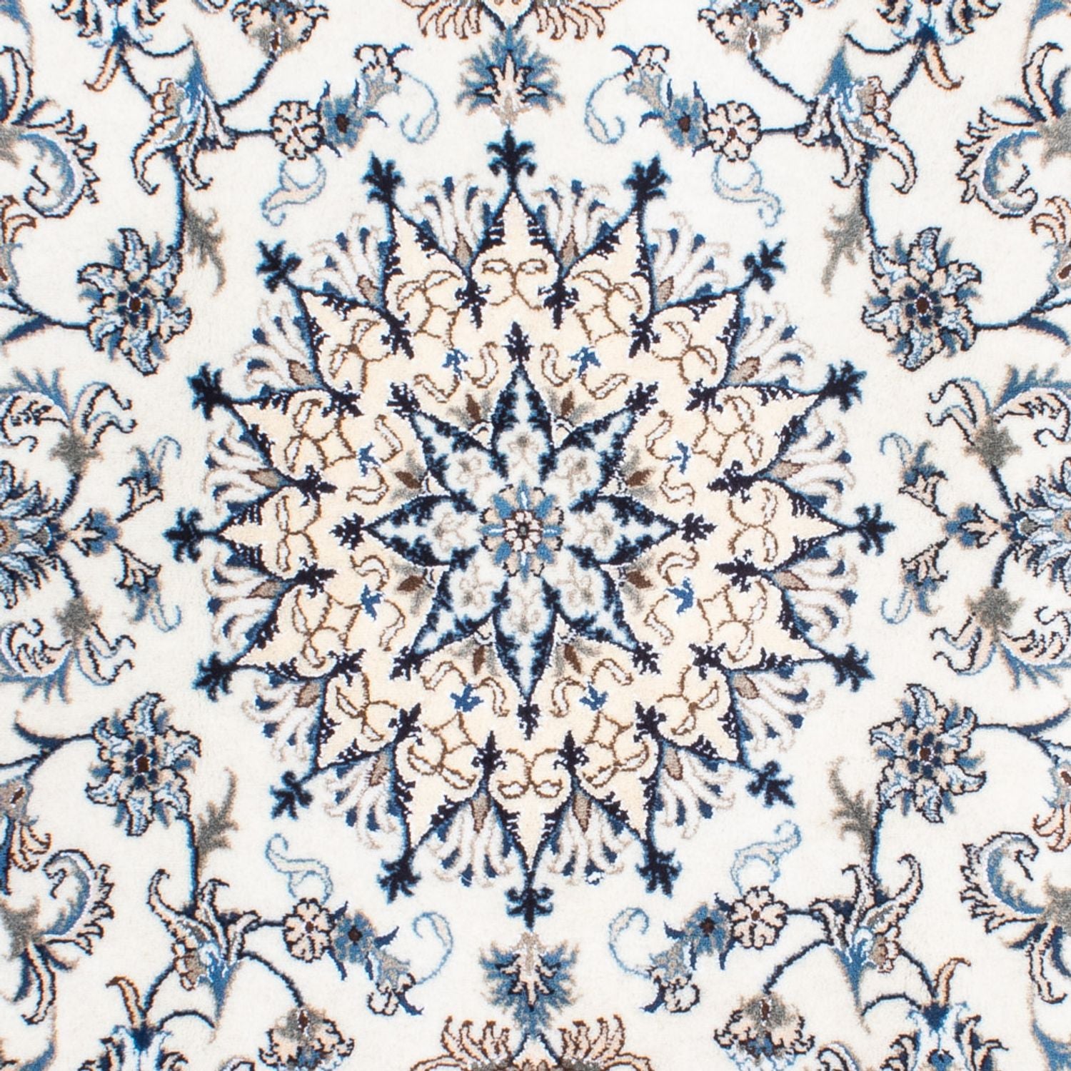 Alfombra persa - Nain - 253 x 168 cm - crema