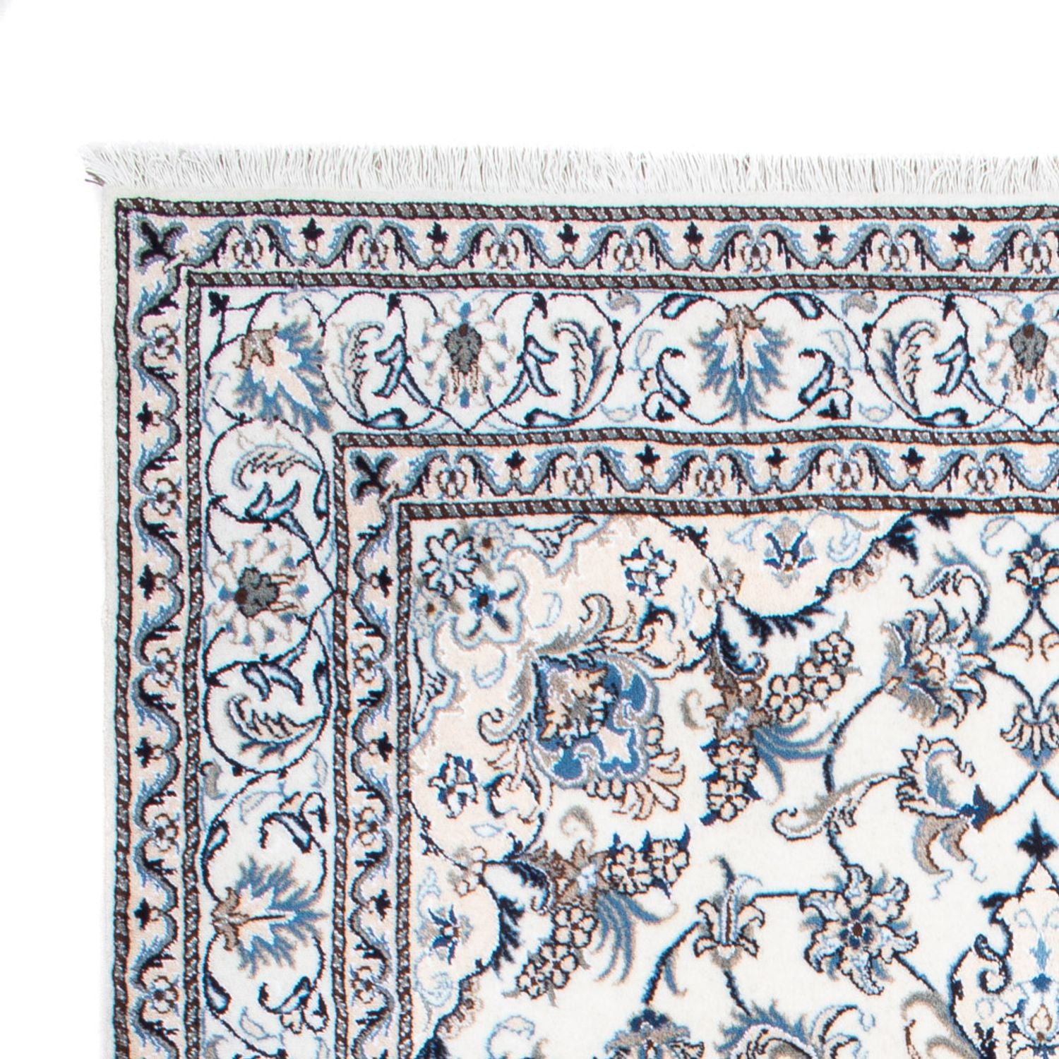 Alfombra persa - Nain - 253 x 168 cm - crema