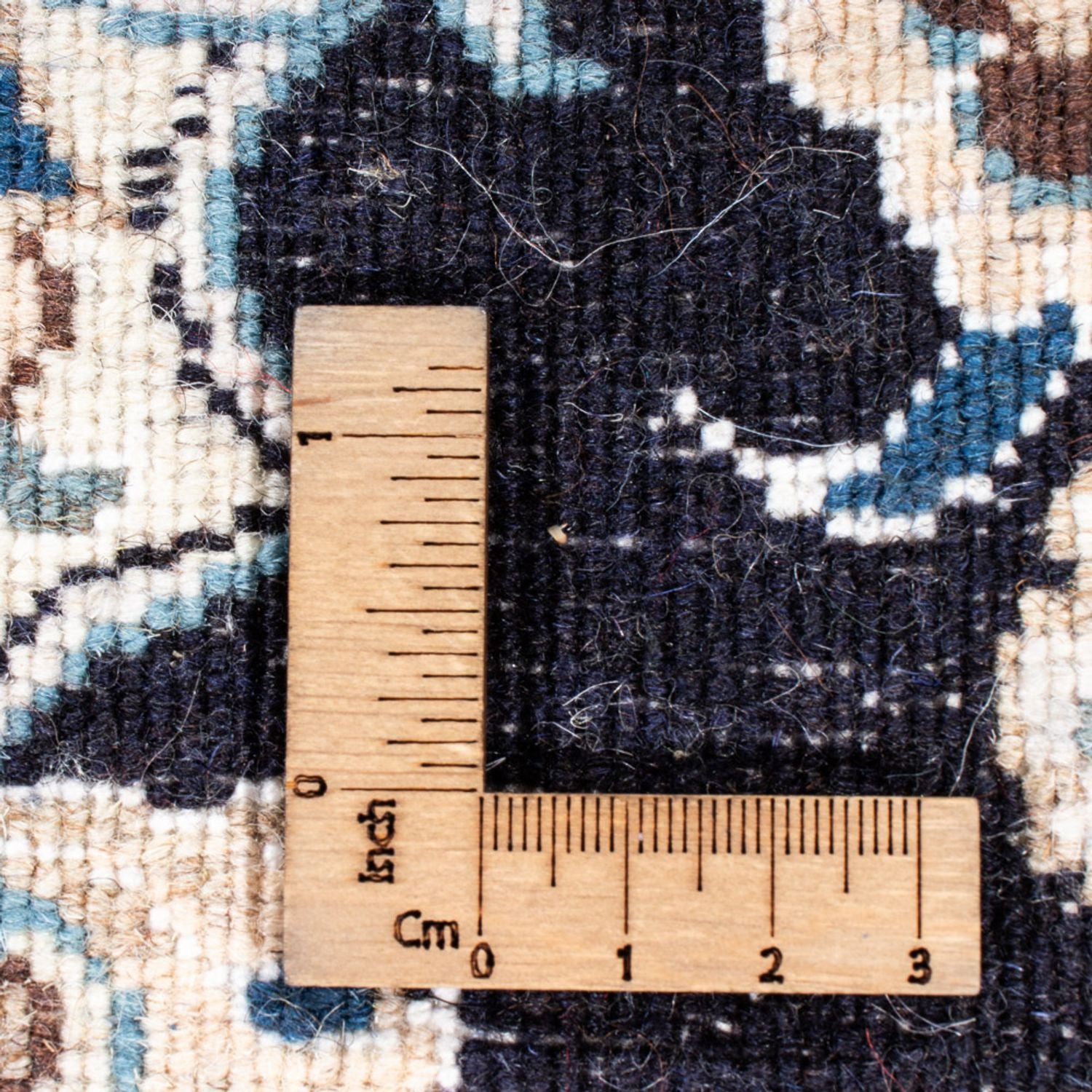 Alfombra de pasillo Alfombra persa - Nain - 287 x 79 cm - azul oscuro