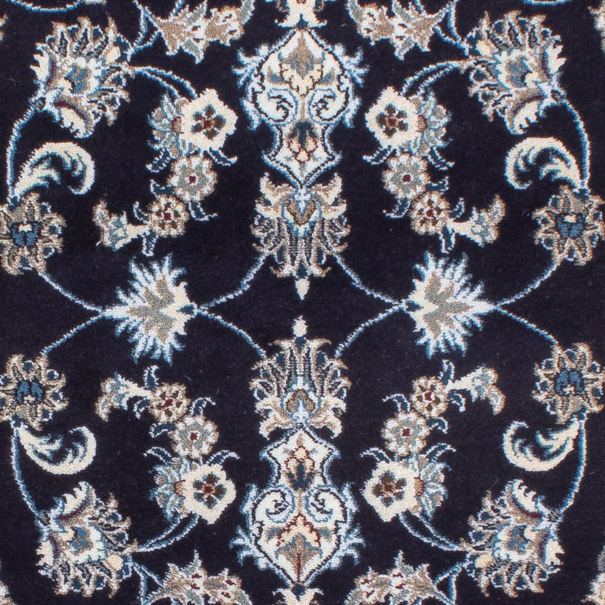 Alfombra de pasillo Alfombra persa - Nain - 200 x 79 cm - azul oscuro