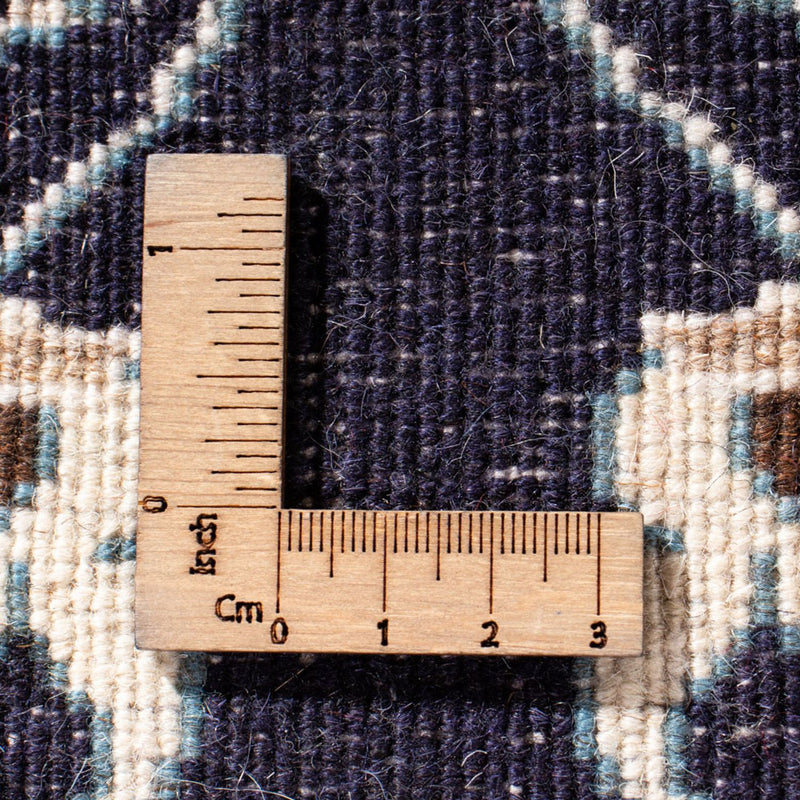 Alfombra persa - Nain - 143 x 69 cm - azul oscuro