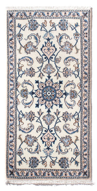 Alfombra persa - Nain - 137 x 68 cm - crema
