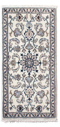 Alfombra persa - Nain - 140 x 70 cm - crema