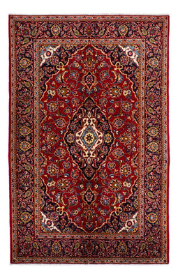 Alfombra persa - Keshan - 214 x 142 cm - rojo