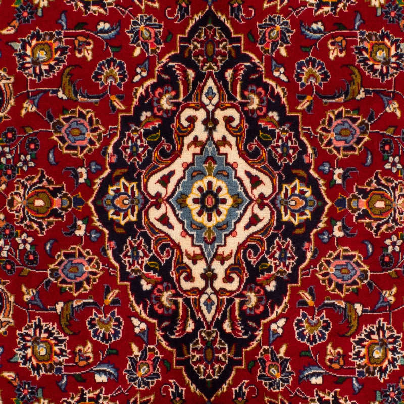 Alfombra persa - Keshan - 214 x 142 cm - rojo