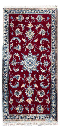 Alfombra persa - Nain - 136 x 66 cm - rojo