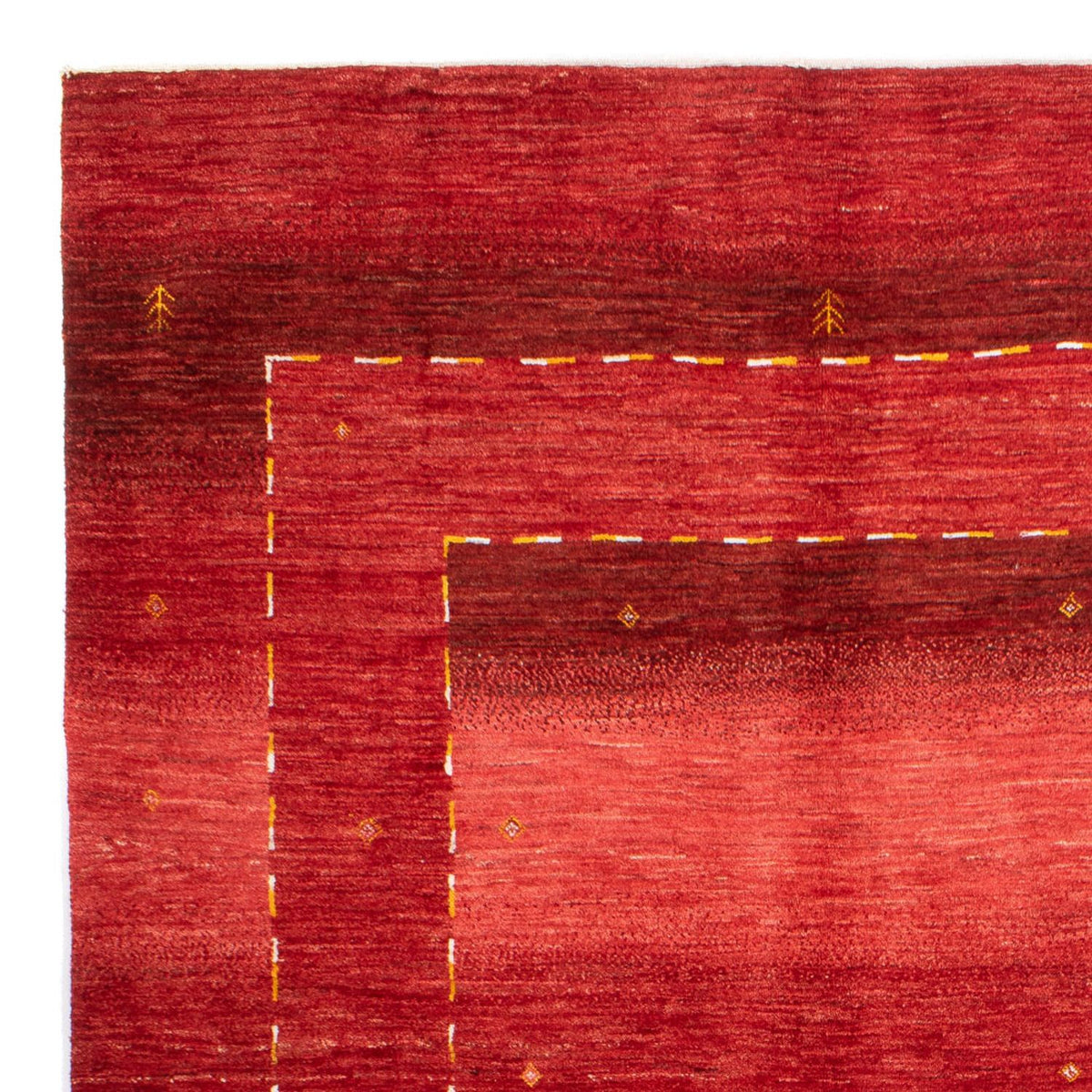 Alfombra Gabbeh - Persa - 253 x 177 cm - rojo