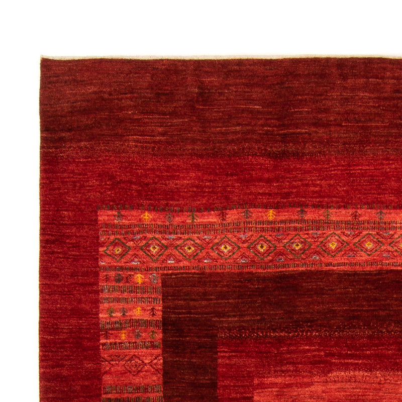 Alfombra Gabbeh - Loribaft Persa - 286 x 204 cm - rojo
