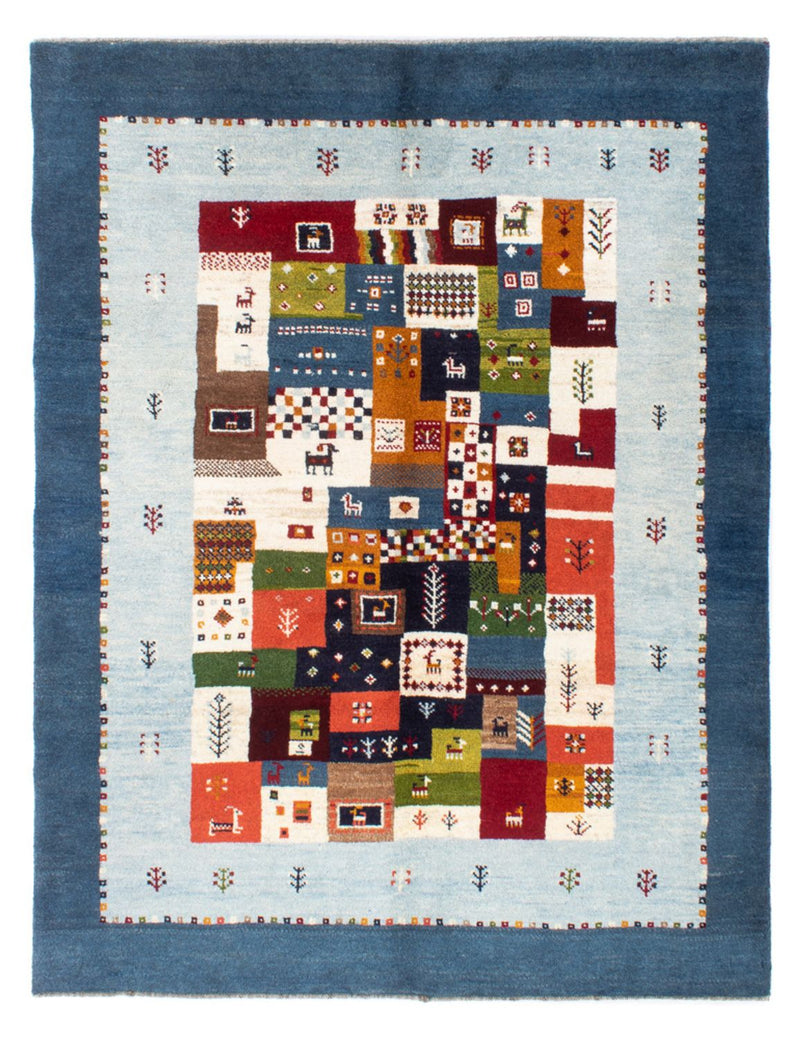 Alfombra Gabbeh - Persa - 197 x 156 cm - azul