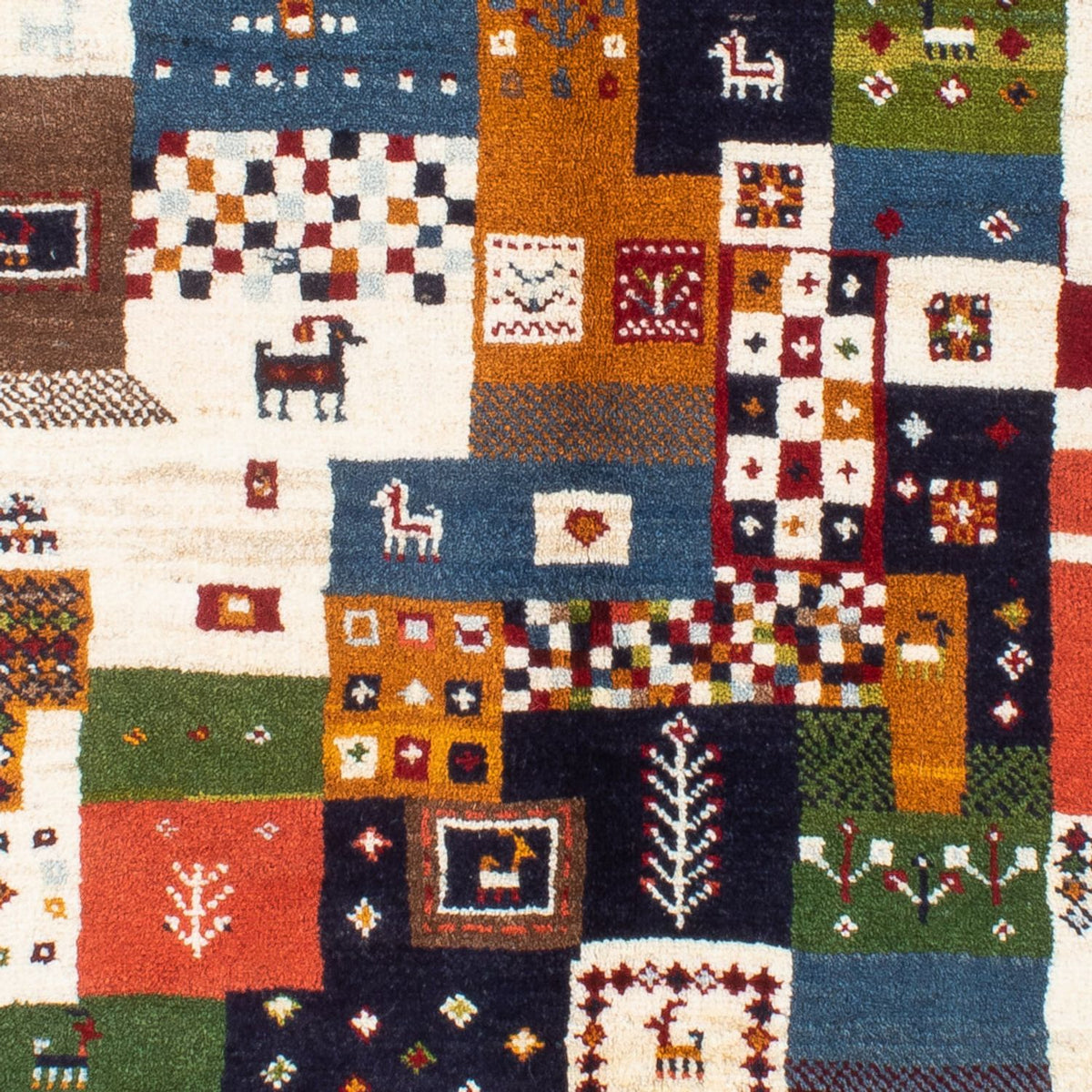 Alfombra Gabbeh - Persa - 197 x 156 cm - azul