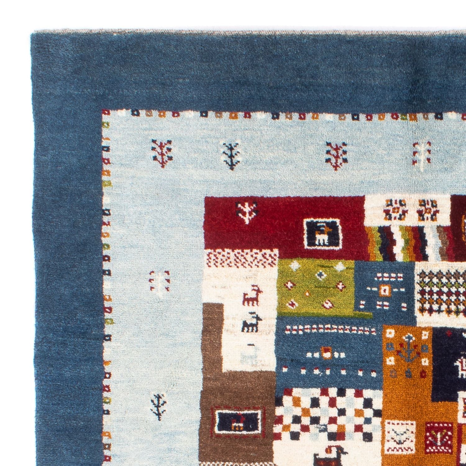 Alfombra Gabbeh - Persa - 197 x 156 cm - azul