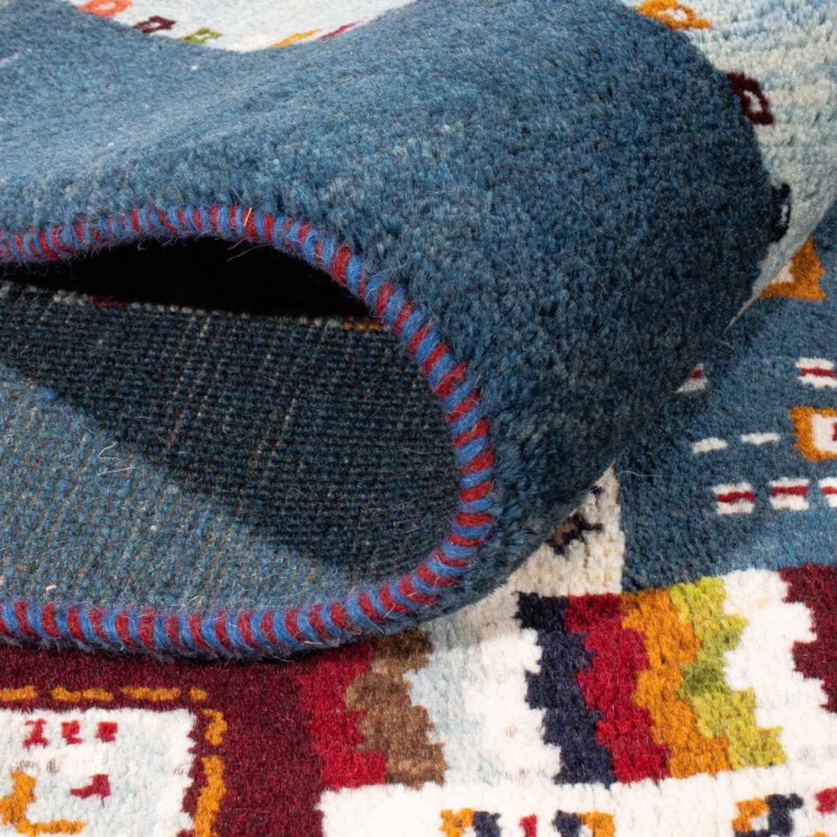 Alfombra Gabbeh - Persa - 197 x 156 cm - azul