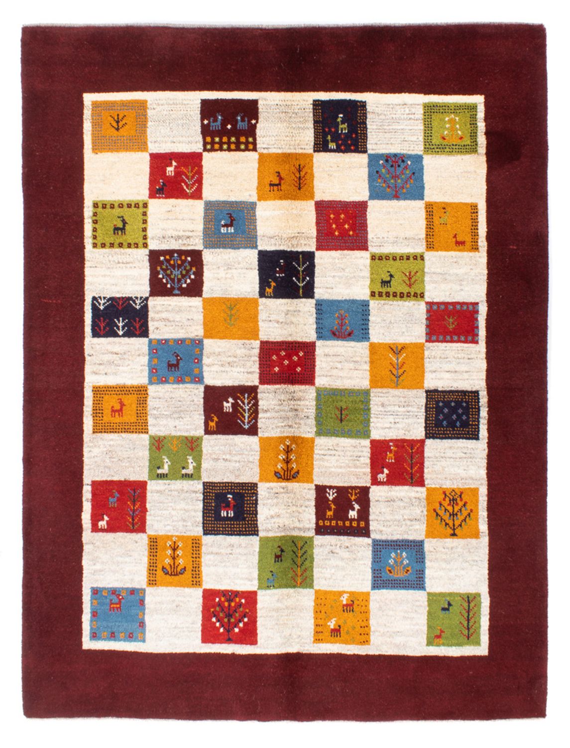 Alfombra Gabbeh - Persa - 197 x 155 cm - multicolor