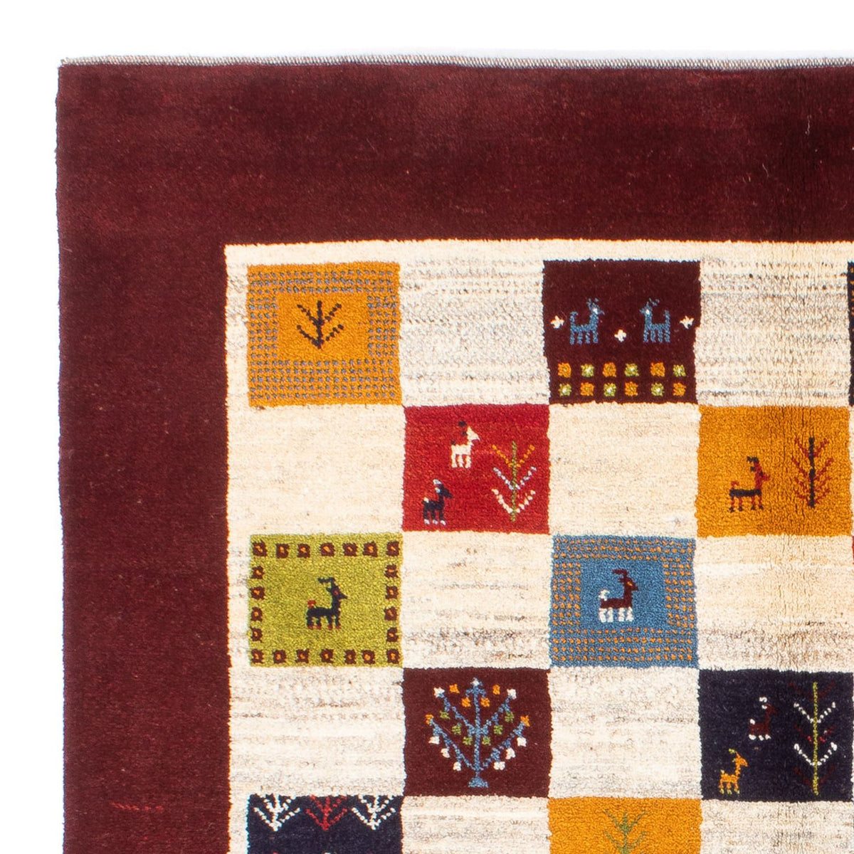 Gabbeh persa Alfombra 155x197cm - Perserteppich Wollteppich